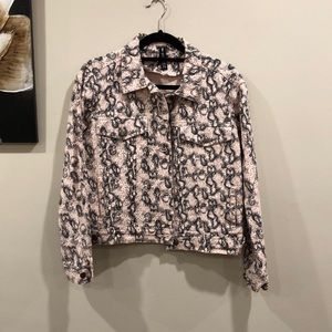 Pink and Grey Jean Jacket